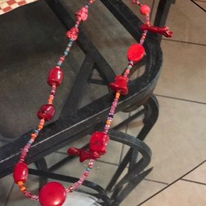 Coral stone neckless